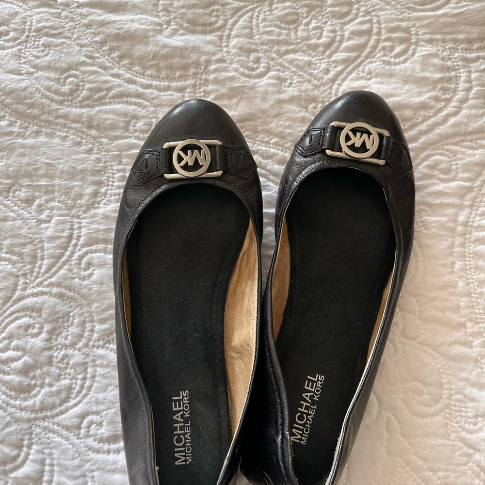 Michael Kors flats size 9-9.5 US used 2 times only.
